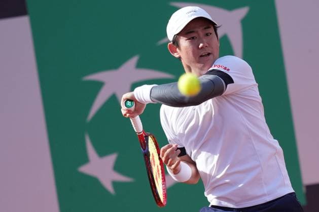 Yoshihito Nishioka (JPN) during the 2th round against Dusan Lajovic (SRB) of the WTA, Tennis Damen Master 1000 Internazionali BNL d™Italia tournament at Foro Italico on May 07, 2025 (Alfredo Falcone LaPresse)  Copyright: xAlfredoxFalcone LaPressex