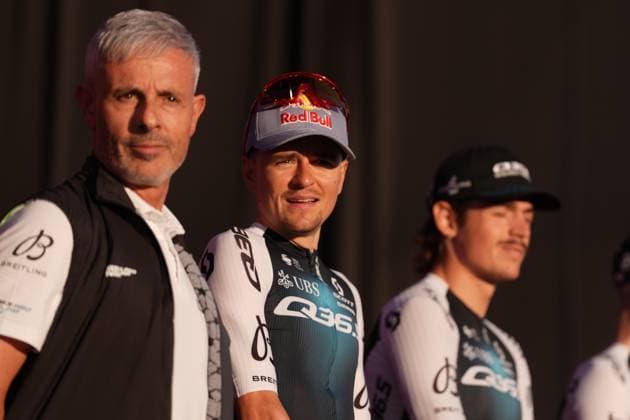 PIDCOCK Thomas during the teams presentation ahead of the Giro d™Italia cycling race in Tirana. The race starts on Friday, May 9, with the first stage over 160 km, from Durazzo (Durres) to Tirana (Tirane), Albania- Wednesday, May 7, 2025. - cycling.  Copyright: xMassimoxPaolone LaPressex