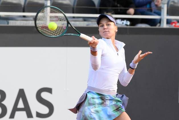 May 7, 2025, Roma: Veronika Kudermetova of Russiain action during her women s match against Lucrezia Stefanini of Italy (not pictured) at the Italian Open tennis tournament at Foro Italico sports complex, in Rome, 07 May 2025. The Italian Open tennis tournament is held between 07 and 18 May 2025. ANSA FABRIZIO CORRADETTI. Italian Open 2025  - ZUMAa110 20250507_zaf_a110_037 Copyright: xFabrizioxCorradettix