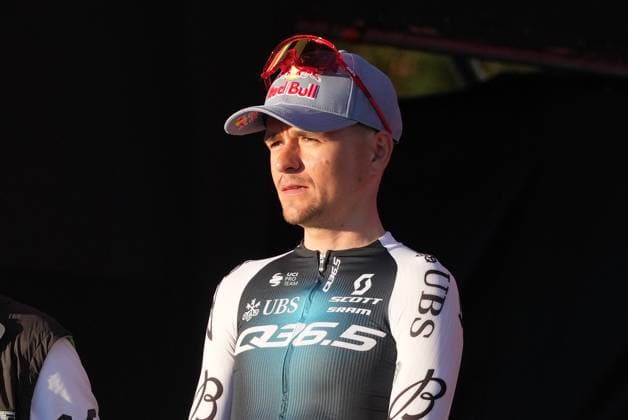 PIDCOCK Thomas during the teams presentation ahead of the Giro d™Italia cycling race in Tirana. The race starts on Friday, May 9, with the first stage over 160 km, from Durazzo (Durres) to Tirana (Tirane), Albania- Wednesday, May 7, 2025. - cycling.  Copyright: xGianxMattiaxD Alberto LaPressex