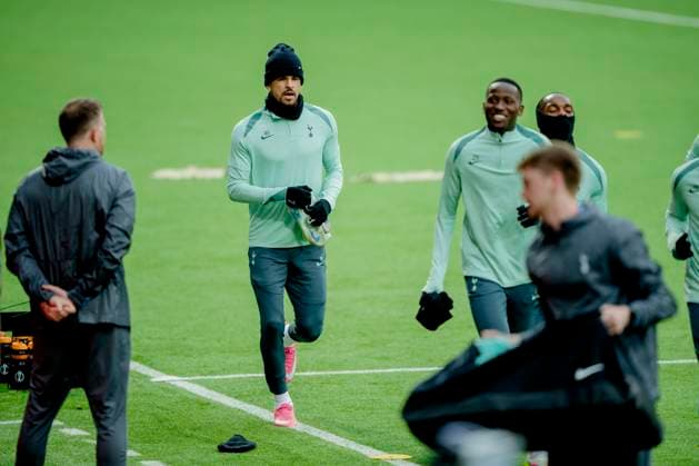 Training for the European League semi-final Bodo 20250507 Dominic Solanke at Tottenham Hotspurs training session on the day of the European League semi-final against Bodo Glimt at Aspmyra Stadium Photo Stian Lysberg Solum NTB Bodo Norge EDITORIAL USE ONLY RESTRICTED USE FOR BETTING COMPANIES  Copyright: xx