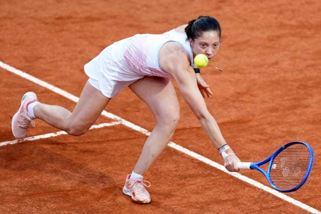 Antonia Ruzic of Croatia during the match against Tyra Caterina Grant of Italy at the Internazionali BNL d Italia 2025 tennis tournament at Foro Italico in Rome, Italy on May 7, 2025. AntoniettaxBaldassarre