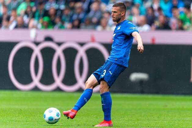 2025-05-03 Borussia Mönchengladbach v TSG 1899 Hoffenheim - Bundesliga MONCHENGLADBACH, GERMANY - MAY 3: Pavel Kaderabek of TSG 1899 Hoffenheim in action during the Bundesliga match between Borussia Mönchengladbach and TSG 1899 Hoffenheim at Borussia-Park on May 3, 2025 in Monchengladbach, Germany. Monchengladbach Borussia-Park Germany Content not available for redistribution in The Netherlands directly or indirectly through any third parties. Copyright: xJorisxVerwijstx