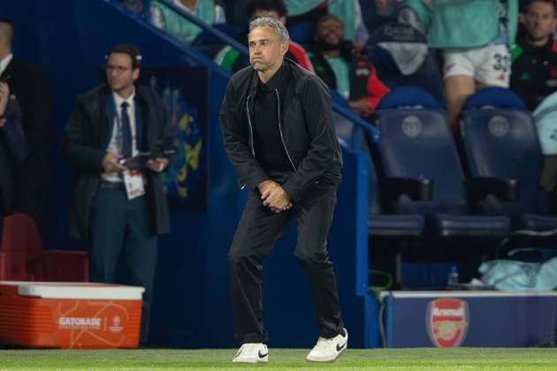 Paris Saint-Germain v Arsenal Paris Saint-Germain manager Luis Enrique during the Paris Saint-Germain v Arsenal UEFA Champions League Semi-final 2nd leg at the Parc de Princes, Paris, France on 7 May 2025 Credit: Ian Stephen Every Second Media Editorial use only. All images are copyright Every Second Media Limited. No images may be reproduced without prior permission. Copyright: xIMAGO EveryxSecondxMediax ESM-1469-0030 IanxStephenx xEveryxSecondxMediax