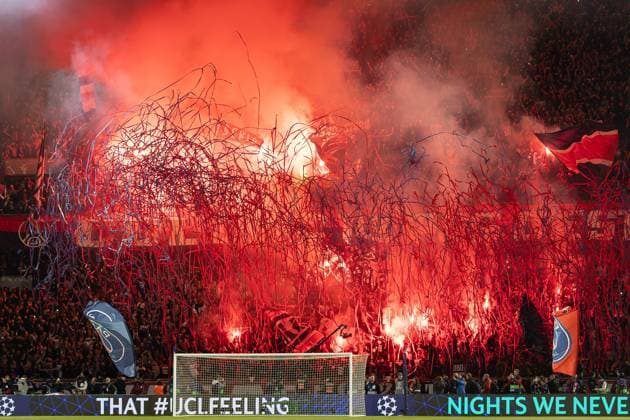 Paris Saint-Germain v Arsenal Fireworks and smoke after the Paris Saint-Germain v Arsenal UEFA Champions League Semi-final 2nd leg at the Parc de Princes, Paris, France on 7 May 2025 Credit: Ian Stephen Every Second Media Editorial use only. All images are copyright Every Second Media Limited. No images may be reproduced without prior permission. Copyright: xIMAGO EveryxSecondxMediax ESM-1469-0037 IanxStephenx xEveryxSecondxMediax