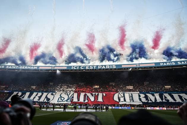 Sport Bilder des Tages Champions League PSG vs Arsenal FC - FA Paris Saint-Germain’s supporters cheer during the UEFA Champions League football match between Paris Saint-Germain and Arsenal FC at the Parc des Princes Stadium in Paris on May 7, 2025. Photo by Firas Abdullah ABACAPRESS.COM Paris Ile-de-France France  Copyright: xAbdullahxFiras ABACAx