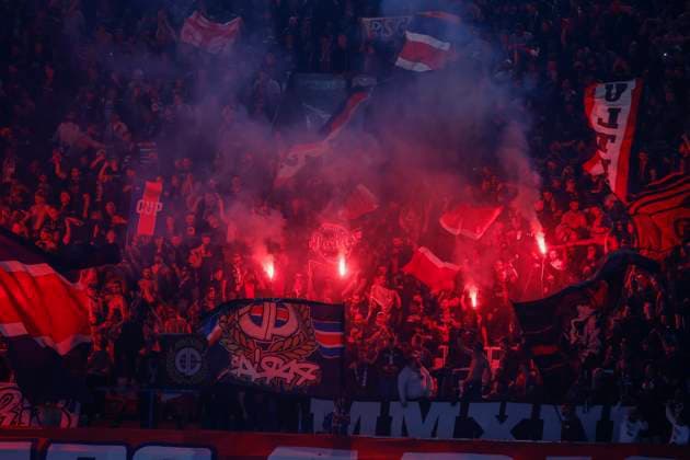 May 7, 2025, Paris, Paris, France: Ultras of PSG in action during the UEFA Champions League semi-final 2nd leg between Paris Saint Germain and Arsenal at the Parc des Princes Stadium - Paris - France Paris France - ZUMAb253 20250507_zsp_b253_021 Copyright: xLoicxBaratouxx