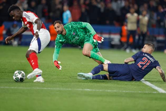 May 7, 2025, Paris, Paris, France: GIANLUIGI DONNARUMMA (GK) of Paris Saint Germain in action during the UEFA Champions League semi-final 2nd leg between Paris Saint Germain and Arsenal at the Parc des Princes Stadium - Paris - France Paris France - ZUMAb253 20250507_zsp_b253_047 Copyright: xLoicxBaratouxx