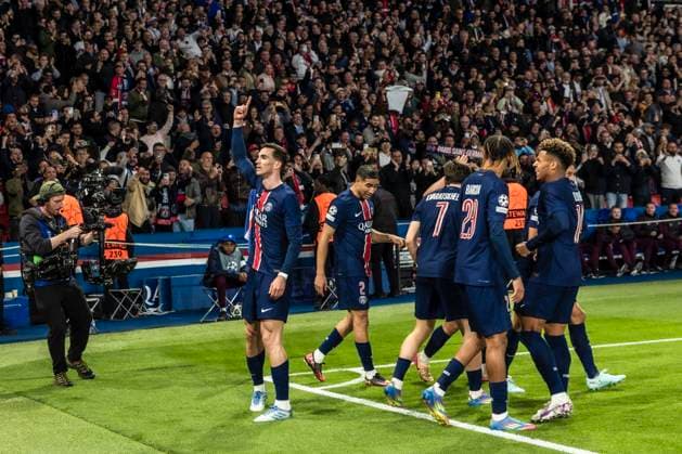 Match retour de la Ligue Des Champions 2024-2025 (LDC) PSG - Arsenal (2-1) au Parc des Princes à Paris - Match retour de la Ligue Des Champions 2024-2025 (LDC) PSG - Arsenal (2-1) au Parc des Princes à Paris le 7 mai 2025. Cyril Moreau Bestimage 2024-2025 Champions League (CL) second leg match PSG - Arsenal (2-1) at the Parc des Princes in Paris on May 7, 2025. Paris France  Copyright: xCYRILxMOREAUx xBESTIMAGExCYRILxMOREAUx xBESTIMAGEx