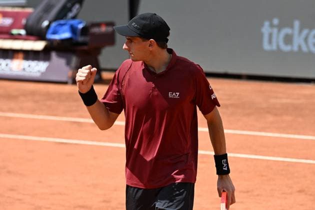 TENNIS - Internazionali di Tennis - Internazionali BNL d Italia Matteo Arnaldi during of the Internazionali BNL D Italia 2025 at Foro Italico on May 8, 2025 in Rome, Italy Rome Italy  Copyright: xIPAxSport ABACAx