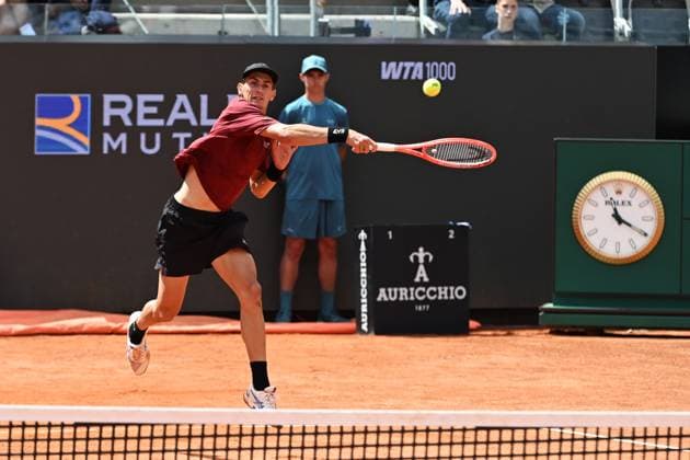Matteo Arnaldi during of the Internazionali BNL D Italia 2025 at Foro Italico on May 8, 2025 in Rome, Italy  Copyright: xAndreaxRosito IPAxSportx xipa-agency.netx xx IPA_57398018 IPA_Agency_IPA57398018
