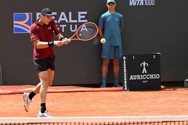 TENNIS - Internazionali di Tennis - Internazionali BNL d Italia Matteo Arnaldi during of the Internazionali BNL D Italia 2025 at Foro Italico on May 8, 2025 in Rome, Italy Rome Italy  Copyright: xIPAxSport ABACAx