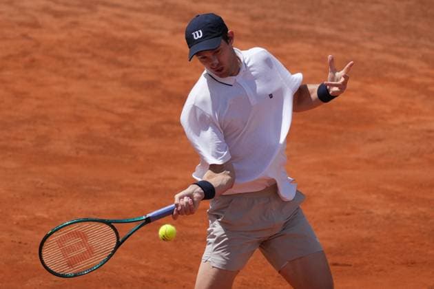 Nicolas Jarry of Chile during the match against Hugo Gaston of France at the Internazionali BNL d Italia 2025 tennis tournament at Foro Italico in Rome, Italy on 5 8, 2025. AntoniettaxBaldassarre