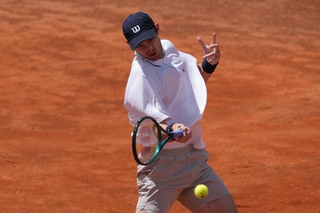 Nicolas Jarry of Chile during the match against Hugo Gaston of France at the Internazionali BNL d Italia 2025 tennis tournament at Foro Italico in Rome, Italy on 5 8, 2025. AntoniettaxBaldassarre