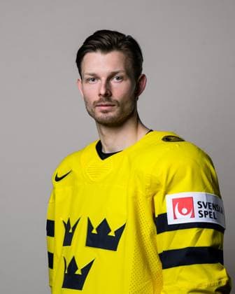 250508 Christoffer Ehn of Sweden poses for a portrait ahead of the 2025 IIHF Ice Hockey World Championship on May 8, 2025 in Stockholm Editors note Background has been retouched Photo Joel Marklund BILDBYRAN kod JM JM0670 bbeng ishockey ice hockey ishockey vm 2025 vm 2025 iihf world championship porträtt sverige sweden  Copyright: JOELxMARKLUND BB250508JM048