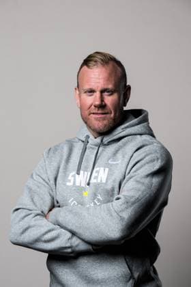 250508 Assistant general manager Patric Hörnqvist of Sweden poses for a portrait ahead of the 2025 IIHF Ice Hockey World Championship on May 8, 2025 in Stockholm Editors note Background has been retouched Photo Joel Marklund BILDBYRAN kod JM JM0670 bbeng ishockey ice hockey ishockey vm 2025 vm 2025 iihf world championship porträtt sverige sweden  Copyright: JOELxMARKLUND BB250508JM055