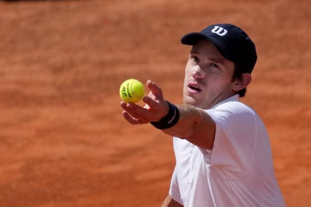 Nicolas Jarry of Chile during the match against Hugo Gaston of France at the Internazionali BNL d Italia 2025 tennis tournament at Foro Italico in Rome, Italy on 5 8, 2025. AntoniettaxBaldassarre