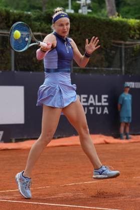 Rebecca Sramkova (SVK) during the 3th round against Jelena Ostapenko (LAT) of the WTA, Tennis Damen Master 1000 Internazionali BNL d™Italia tournament at Foro Italico on May 08, 2025 (Alfredo Falcone LaPresse)  Copyright: xAlfredoxFalcone LaPressex