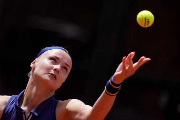 Rebecca Sramkova (SVK) during the 3th round against Jelena Ostapenko (LAT) of the WTA, Tennis Damen Master 1000 Internazionali BNL d™Italia tournament at Foro Italico on May 08, 2025 (Alfredo Falcone LaPresse)  Copyright: xAlfredoxFalcone LaPressex