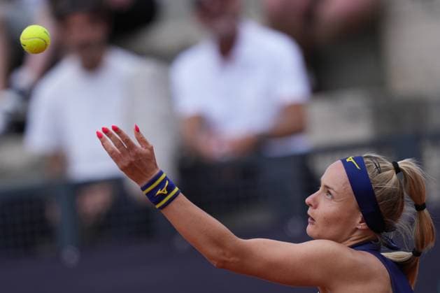 Rebecca Sramkova (SVK) during the 3th round against Jelena Ostapenko (LAT) of the WTA, Tennis Damen Master 1000 Internazionali BNL d™Italia tournament at Foro Italico on May 08, 2025 (Alfredo Falcone LaPresse)  Copyright: xAlfredoxFalcone LaPressex