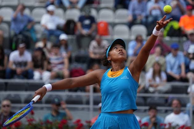 Naomi Osaka (JPN) during the 2th round against Viktorija Golubic (SUI) of the ATP, Tennis Herren Master 1000 Internazionali BNL d™Italia tournament at Foro Italico on May 08, 2025 (Alfredo Falcone LaPresse)  Copyright: xAlfredoxFalcone LaPressex