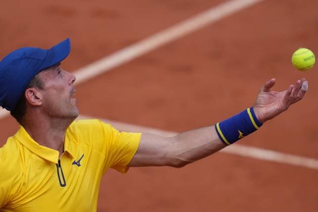 Roberto Bautista Agut (ESP) during the 2th round against Matteo Arnaldi (ITA) of the ATP, Tennis Herren Master 1000 Internazionali BNL d™Italia tournament at Foro Italico on May 08, 2025 (Alfredo Falcone LaPresse)  Copyright: xAlfredoxFalcone LaPressex