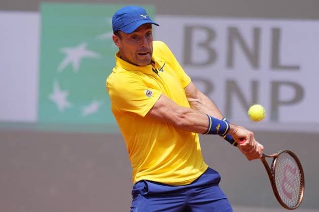 Roberto Bautista Agut (ESP) during the 2th round against Matteo Arnaldi (ITA) of the ATP, Tennis Herren Master 1000 Internazionali BNL d™Italia tournament at Foro Italico on May 08, 2025 (Alfredo Falcone LaPresse)  Copyright: xAlfredoxFalcone LaPressex