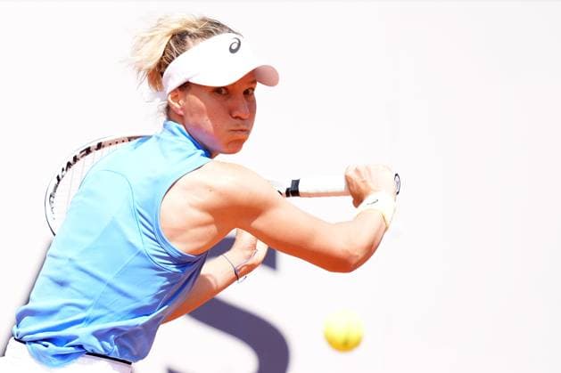 Viktorija Golubic (SUI)Naomi Osaka (JPN) during the 2th round against Naomi Osaka (JPN) of the ATP, Tennis Herren Master 1000 Internazionali BNL d™Italia tournament at Foro Italico on May 08, 2025 (Alfredo Falcone LaPresse)  Copyright: xAlfredoxFalcone LaPressex