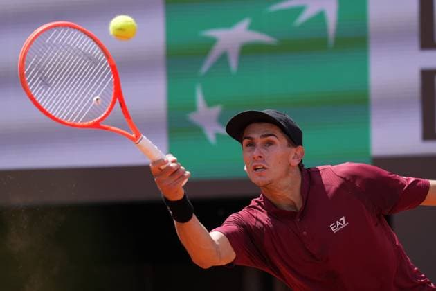 Matteo Arnaldi (ITA) during the 2th round against Roberto Bautista Agut (ESP) of the ATP, Tennis Herren Master 1000 Internazionali BNL d™Italia tournament at Foro Italico on May 08, 2025 (Alfredo Falcone LaPresse)  Copyright: xAlfredoxFalcone LaPressex