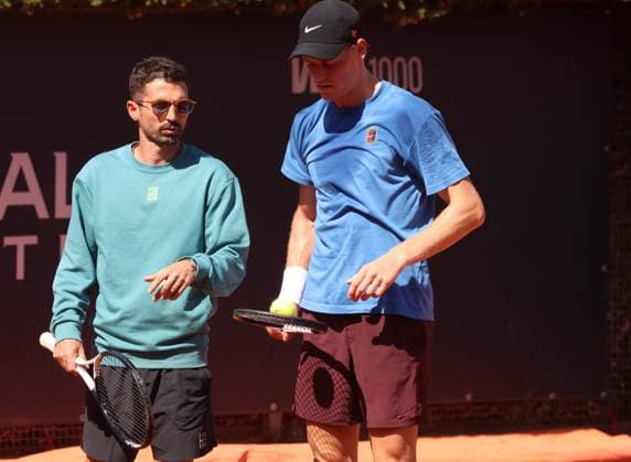 Tennis Italian International BNL, Jannik Sinner, Simone Vagnozzi (ITA), Rome, May 8, 2025. Photo Felice Calabro  Copyright: xFelicexCalabro x xipa-agency.netx xFELICExCALABRO x 0817095667st