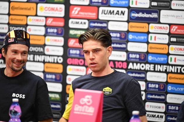 08-05-2025 Vigilia Giro D italia 2025; 2025, Visma - Lease A Bike; Van Aert, Wout; Tirana; 