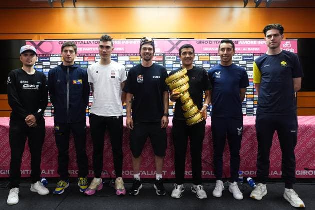 Cycling, Giro d Italia, Press conference in Tirana, Albania