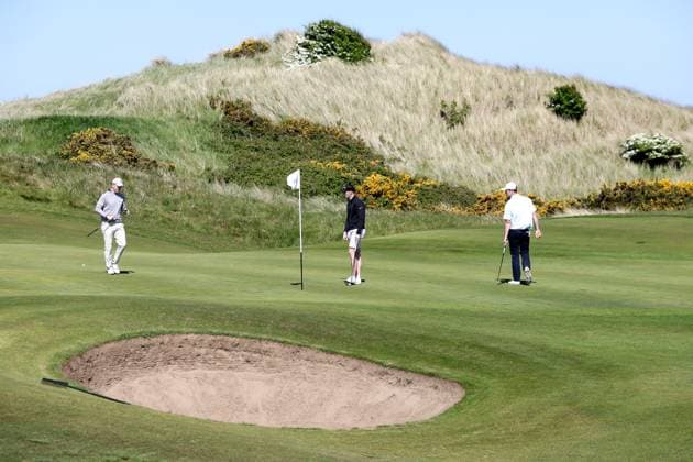 Flogas Irish Men s Amateur Open Championship, Seapoint, Louth 8 5 2025 Eoin O™Carroll, Robert Abernethy and Conor Hickey Eoin O™Carroll, Robert Abernethy and Conor Hickey 8 5 2025  Copyright: x INPHO LaszloxGeczox LG_005824