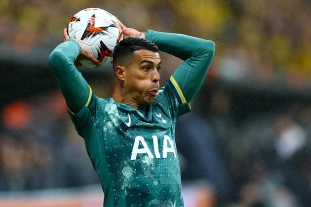 UEFA Europa leauge 2024 2025 Bodo Glimt Tottenham Bodo 20250508 Tottenhams Pedro Porro during the UEFA Europa League between Bodo Glimt and Tottenham at Aspmyra Stadium Photo Mats Torbergsen NTB Bodo Norge EDITORIAL USE ONLY RESTRICTED USE FOR BETTING COMPANIES  Copyright: xMatsxTorbergsenx xNTBx