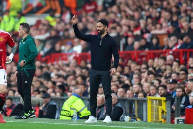 Manchester United, ManU FC v Athletic Club Bilbao Manchester United Manager Ruben Amorim gestures during the Manchester United FC v Athletic Club Bilbao UEFA Europa League Semi-Final 2nd leg match at Old Trafford, Manchester, England, United Kingdom on 8 May 2025 Credit: Phil Duncan Every Second Media Editorial use only. All images are copyright Every Second Media Limited. No images may be reproduced without prior permission. Copyright: xIMAGO EveryxSecondxMediax ESM-1472-0006 PhilxDuncanx xEveryxSecondxMediax