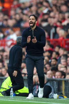 Manchester United, ManU FC v Athletic Club Bilbao Manchester United Manager Ruben Amorim gestures during the Manchester United FC v Athletic Club Bilbao UEFA Europa League Semi-Final 2nd leg match at Old Trafford, Manchester, England, United Kingdom on 8 May 2025 Credit: Phil Duncan Every Second Media Editorial use only. All images are copyright Every Second Media Limited. No images may be reproduced without prior permission. Copyright: xIMAGO EveryxSecondxMediax ESM-1472-0007 PhilxDuncanx xEveryxSecondxMediax