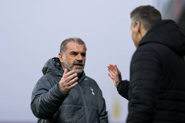 250508 Head coach Ange Postecoglou of Tottenham Hotspur ahead of the UEFA Europa League semi final football match between Bodo Glimt and Tottenham on May 8, 2025 in Bodo Photo Vegard Grott BILDBYRAN kod VG VG0750 bbeng fotboll football soccer fotball uefa europa league europa league bodo glimt bodo glimt tottenham hotspur spurs  Copyright: VEGARDxGRoTT BB250508VG013