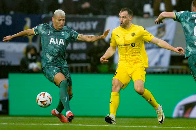 UEFA Europa leauge 2024 2025 Bodo Glimt Tottenham Bodo 20250508 UEFA Europa leauge between Bodo Glimt and Tottenham at Aspmyra stadium Photo Stian Lysberg Solum NTB Bodo Norge EDITORIAL USE ONLY RESTRICTED USE FOR BETTING COMPANIES  Copyright: xStianxLysbergxSolumx xNTBx
