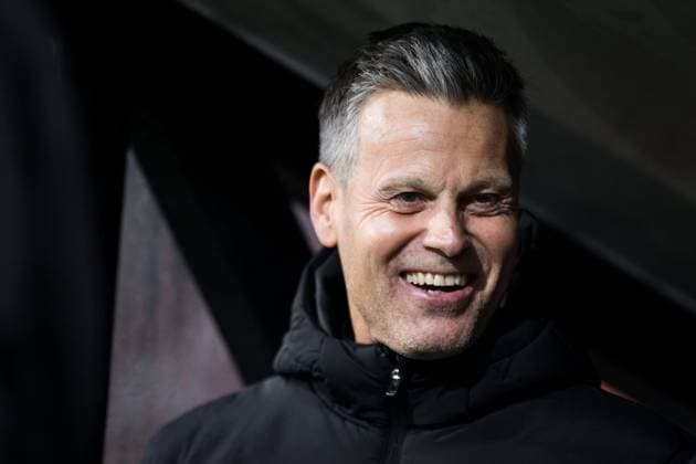 250508 Head coach Kjetil Knutsen of Bodo Glimt ahead of the UEFA Europa League semi final football match between Bodo Glimt and Tottenham on May 8, 2025 in Bodo Photo Vegard Grott BILDBYRAN kod VG VG0750 bbeng fotboll football soccer fotball uefa europa league europa league bodo glimt bodo glimt tottenham hotspur spurs  Copyright: VEGARDxGRoTT BB250508VG017
