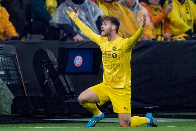 UEFA Europa leauge 2024 2025 Bodo Glimt Tottenham Bodo 20250508 Bodo Glimts Ole Didrik Blomberg during the UEFA Europa League between Bodo Glimt and Tottenham at Aspmyra Stadium Photo Stian Lysberg Solum NTB Bodo Norge EDITORIAL USE ONLY RESTRICTED USE FOR BETTING COMPANIES  Copyright: xStianxLysbergxSolumx xNTBx