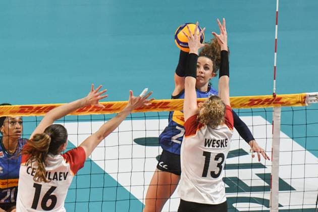 Volleyball, Test match, Italy - Germany