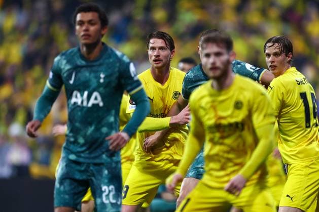 UEFA Europa leauge 2024 2025 Bodo Glimt Tottenham Bodo 20250508 Bodo Glimts Kasper Hogh during the UEFA Europa League between Bodo Glimt and Tottenham at Aspmyra Stadium Photo Mats Torbergsen NTB Bodo Norge EDITORIAL USE ONLY RESTRICTED USE FOR BETTING COMPANIES  Copyright: xMatsxTorbergsenx xNTBx