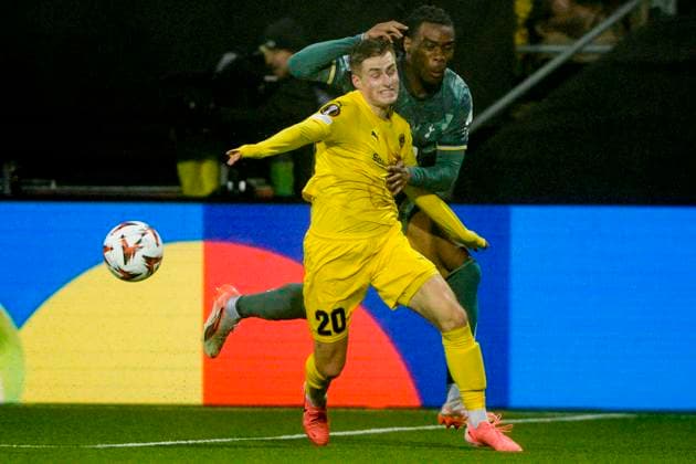 UEFA Europa leauge 2024 2025 Bodo Glimt Tottenham Bodo 20250508 Bodo Glimts Fredrik Sjovold during the UEFA Europa League between Bodo Glimt and Tottenham at Aspmyra Stadium Photo Stian Lysberg Solum NTB Bodo Norge EDITORIAL USE ONLY RESTRICTED USE FOR BETTING COMPANIES  Copyright: xStianxLysbergxSolumx xNTBx