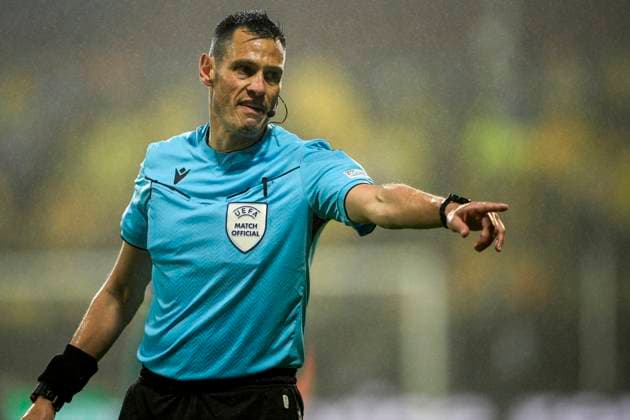 UEFA Europa leauge 2024 2025 Bodo Glimt Tottenham Bodo 20250508 Head referee Maurizio Mariani during the UEFA Europa League between Bodo Glimt and Tottenham at Aspmyra Stadium Photo Stian Lysberg Solum NTB Bodo Norge EDITORIAL USE ONLY RESTRICTED USE FOR BETTING COMPANIES  Copyright: xStianxLysbergxSolumx xNTBx