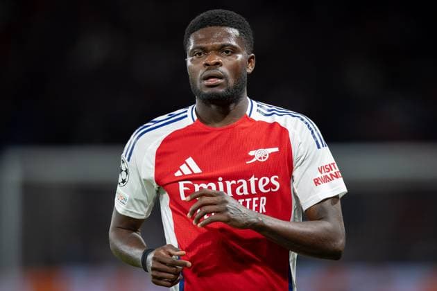 Paris Saint-Germain v Arsenal Thomas Partey (5) of Arsenal during the Paris Saint-Germain v Arsenal UEFA Champions League Semi-final 2nd leg at the Parc de Princes, Paris, France on 7 May 2025 Credit: Ian Stephen Every Second Media Editorial use only. All images are copyright Every Second Media Limited. No images may be reproduced without prior permission. Copyright: xIMAGO EveryxSecondxMediax ESM-1469-0147 IanxStephenx xEveryxSecondxMediax