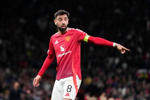 Manchester United, ManU v Athletic Club - UEFA Europa League 2024 25 Semi Final Second Leg Bruno Fernandes attacking midfield of Manchester United and Portugal during the UEFA Europa League 2024 25 Semi Final Second Leg match between Manchester United and Athletic Club at Old Trafford on May 8, 2025 in Manchester, United Kingdom. Manchester England United Kingdom  Copyright: xJosexBretonx originalFilename:bretonhernandez-manchest250508_npd8J.jpg