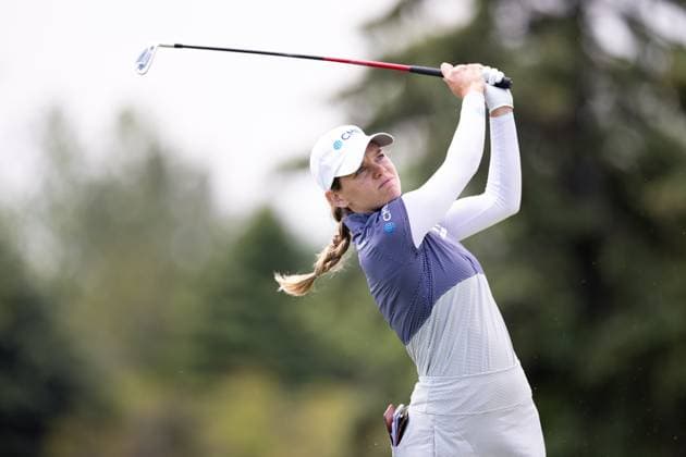 May 8, 2025, Jersey City, New Jersey, New Jersey, United States of America: JESSICA PORVASNIK of the United States looks on during the first round of the Mizuho Americas Open 2025 at Liberty National Golf Club on May 08, 2025 in Jersey City, New Jersey. Jersey City, New Jersey United States of America - ZUMAb273 20250508_zsp_b273_019 Copyright: xJordanxBankx