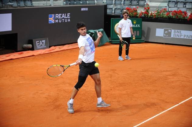 Tennis, ATP tournament in Rome, Carlos Alcaraz training and press conference