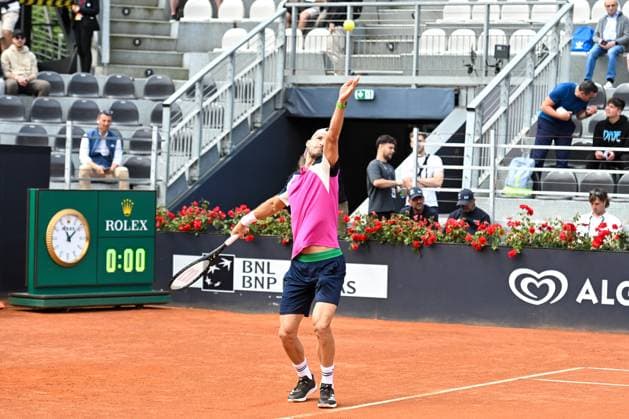 TENNIS - Internazionali di Tennis - Internazionali BNL d Italia Grigor Dimitrov during of the Internazionali BNL D Italia 2025 at Foro Italico on May 9, 2025 in Rome, Italy Rome Italy  Copyright: xIPAxSport ABACAx