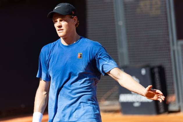 Tennis, ATP Turnier in Rom, Jannik Sinner Training TENNIS - Internazionali di Tennis - Internazionali BNL d Italia Jannik Sinner (ITA) during Internazionali d Italia BNL, at Foro Italico, Rome, Italy on May 8, 2025 during Internazionali BNL d Italia, International Tennis match in Rome, Italy, May 08 2025 Rome Italy  Copyright: xIPAxSport ABACAx